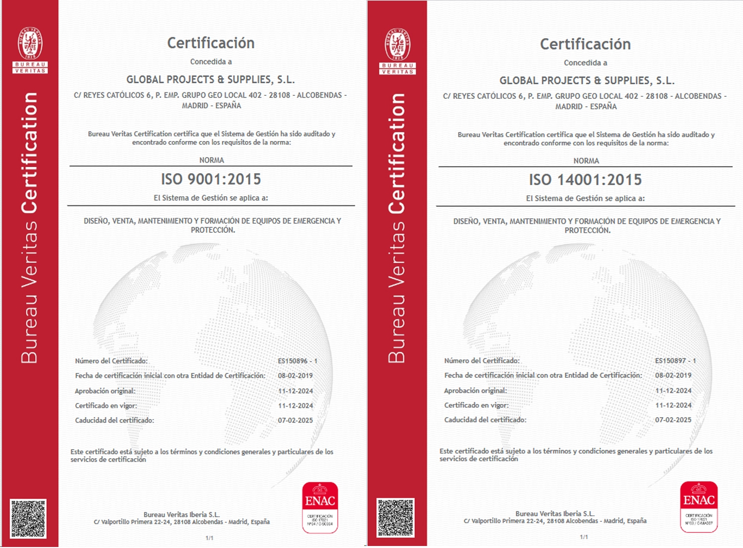 Certificados ISO